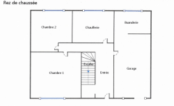 LAMBEZELLEC : jolie maison de ville 3 chambres, grand balcon, garage et jardin 